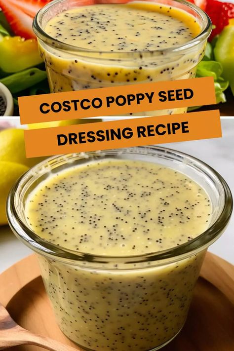 Costco Poppy Seed Dressing Recipe – Hungarian Chef Costco Salad, Recipe For Salad, Poppy Seed Dressing Recipe, Poppyseed Dressing Recipe, Costco Meals, Poppyseed Dressing, Poppy Seed Dressing, Poppy Seed, Dressing Recipe