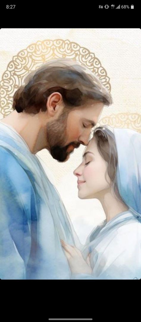 Mary And Eve, Saint Joseph Art, Divine Infant Jesus, Joseph And Mary, Spiritual Photos, Jesus And Mary, Catholic Pictures, Mama Mary, Lds Art