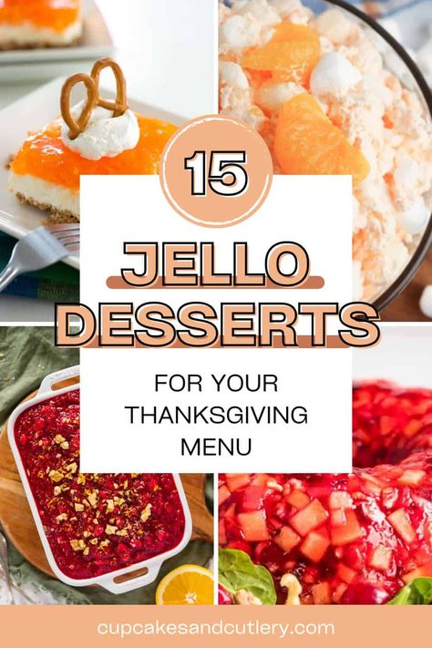 Jello Mold Recipes Thanksgiving, Thanksgiving Jello Mold, Jello For Thanksgiving, Jello Thanksgiving Dessert, Thanksgiving Jello Recipes, Thanksgiving Jello Desserts, Jello Thanksgiving, Dessert Recipes For Thanksgiving, Thanksgiving Jello