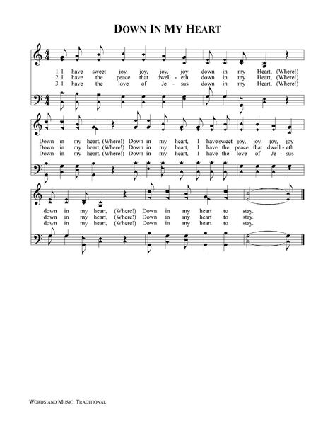 I've Got the Joy, Joy, Joy Bible Songs For Kids, Gospel Song Lyrics, Hymns Of Praise, Hymn Sheet Music, Hymn Music, Church Songs, Hymns Lyrics, Bible Songs, Spiritual Music