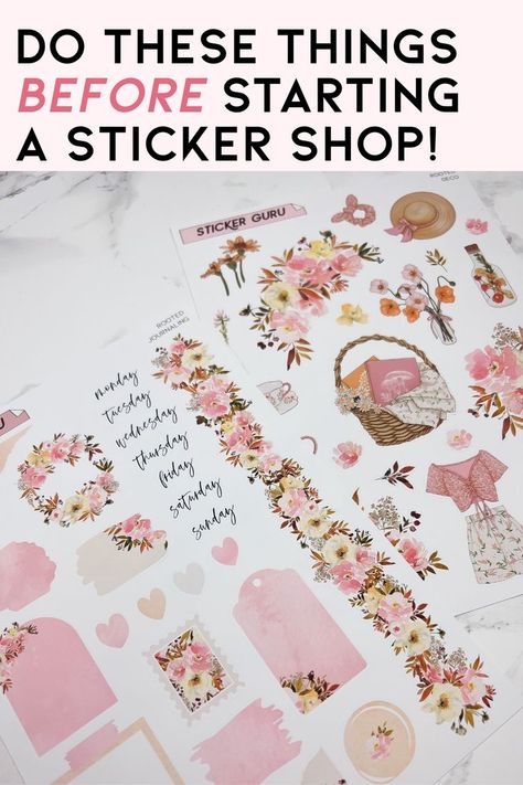 Do These Things BEFORE Starting a Sticker Shop! Create A Sticker, Sticker Business, Small Business Inspiration, Small Business Advice, Start Your Own Business, Your Own Business, Business Inspiration, Starting Your Own Business, Build Your Brand