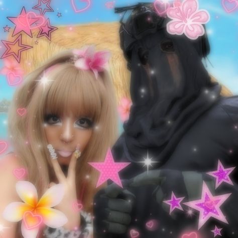 Gyaru Icon, Gyaru Pfp, Pin It, A Man, Stars, Flowers, Hair, Pink, Black