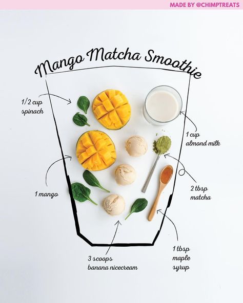 Matcha Mango Smoothie, Matcha Mango, Kaeli Mae, Mango Matcha, Smoothie Recipies, Vegan Breakfasts, Nutribullet Recipes, Matcha Smoothie, Morning Smoothie