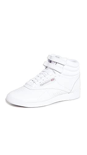 Reebok Women's Freestyle Hi High Top Sneaker Reebok High Tops, Reebok Freestyle Hi, Cheerleading Shoes, Reebok Freestyle, Reebok Logo, Womens Tennis Shoes, Reebok Sneakers, Sneakers Athletic, High Top Sneaker