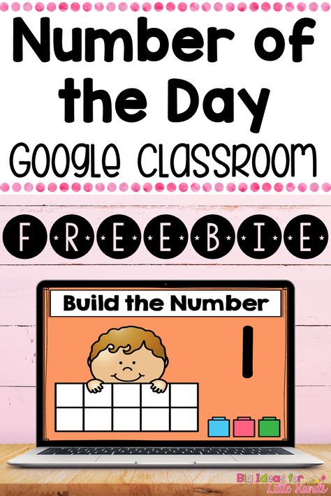 Building a foundation for number sense is important to teach in  Preschool and Kindergarten to build math fluency. This Number of the  Week interactive activity will get your students engaged in practicing  learning numbers & counting using Google Slides? This free fun,  paperless, no prep game is great practice for number recognition!  Activities are recognition, subitize, songs, videos, building &  more! No worksheets needed! Great to use in a technology or math center  with Google Classroom Number Of The Week, Number Of The Day, Math Fluency, Numbers Counting, Learning Numbers, Number Sense, Digital Classroom, Math Center, Digital Learning