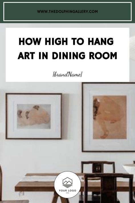 The first rule of thumb in deciding how high to hang art in your dining room is that the art should be at eye level. Measure the height of the… Art In Dining Room, Hanging Pictures On The Wall, Framing Ideas, Creative Wall Art, Hang Art, Rule Of Thumb, Creative Wall, Hanging Pictures, Room Paint