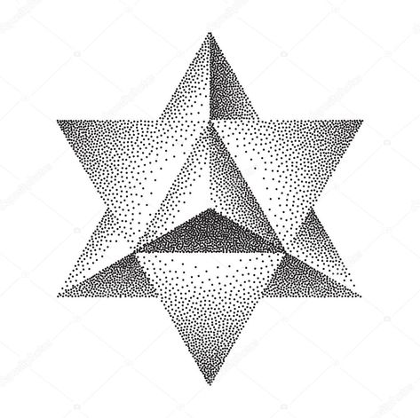 Dot Shading Tattoo, Merkaba Tattoo, Traditional Tattoo Stencils, Geometric Shapes Drawing, Dotted Drawings, Stippling Art, Metal Tattoo, Design Basics, Line Art Tattoos