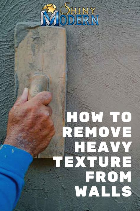 Textured walls can be beautiful, but over time you may want a change. Here is how you can remove the heavy texture from your walls. Textured Wall Removal, How To Remove Stucco From Walls, How To Get Texture Off Walls, Imperfect Wall Texture, How To Change Textured Walls, Modern Farmhouse Wall Texture, How To Remove Wall Texture, How To Remove Plaster Walls, How To Make Textured Walls Look Good