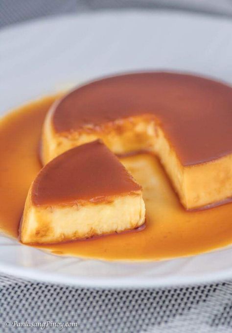 Leche Flan Recipe Philippines, Filipino Leche Flan, Flan Dessert, Caramel Flan, Filipino Food Dessert, Caramel Pudding, Flan Recipe, Filipino Desserts, Dessert Dishes