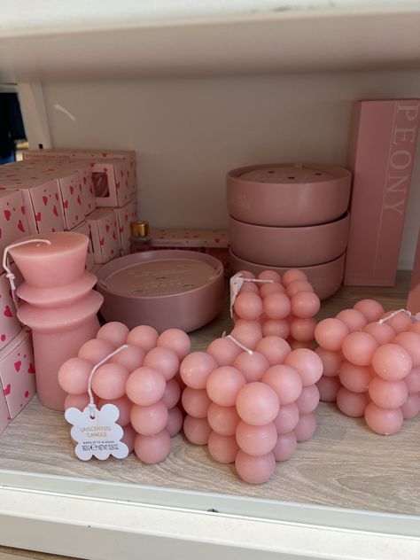 Pink bubble candles aesthetic home aesthetic girly things Pink Bubble Candle, Pink Candle, Paper Rings, Bubble Candle, Aromatic Candles, Paper Ring, Aesthetic Candles, Candle Aesthetic, Pink Candles