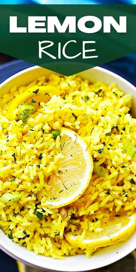 Lemon Turmeric Rice, Rice Cooker Lemon Rice, Lemon Rice In Rice Cooker, Lemon Basmati Rice Recipes, Lemon Parsley Rice, Lemon Fried Rice, Basamitti Rice, Indian Lemon Rice Recipes, Lemon Pepper Rice