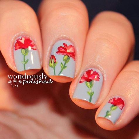 Nail Pictures, Nail Candy, Floral Nail Art, Flower Nail Art, Cute Nail Art, Beautiful Nail Art, Cute Nail Designs, Floral Nails, Flower Nails