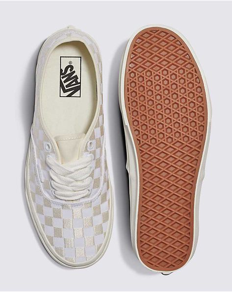 Authentic Checkerboard Shoe Custom White Vans, Vans Shoe Laces, Embroidery Signature, Do Your Thing, Vans Store, White Vans, Shoe Lace, Eyelet Lace, Top Design