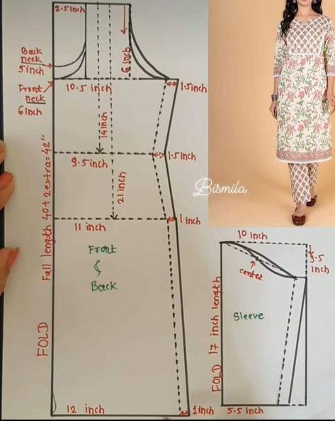 Kurti Drafting Pattern, Tailoring Classes, Tail Pattern, Pattern Drafting Tutorials, Sewing Patterns Free Women, Sewing Measurements, Dress Patterns Diy, Easy Dress Sewing Patterns, Baby Clothes Patterns Sewing