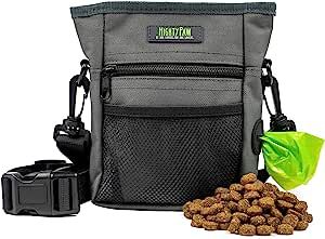 Mighty Paw Dog Treat Pouch 2.0 | Pet Training Hands-Free Snack Bag w/Strap. Holds 2 Cups Kibble, Poop Bags, Phone & Keys. Magnetic Clasp & Waist Belt Clip. Includes 1 Roll of Poop Bags Dog Training Equipment, Dog Treat Bag, Dog Treat Pouch, Dog Training Treats, Dog Essentials, Treat Pouch, Training Bags, Training Treats, Free Snacks