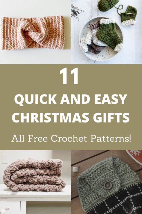 Best Crocheted Gifts, Easy Crochet Gifts For Women, Knit And Crochet Now Free Patterns, Christmas Gifts To Crochet Free Pattern, Easy Crochet Presents, Crochet Little Gifts, Crochet Patterns Gifts, Knitting Christmas Gifts, Crochet Gift Free Pattern