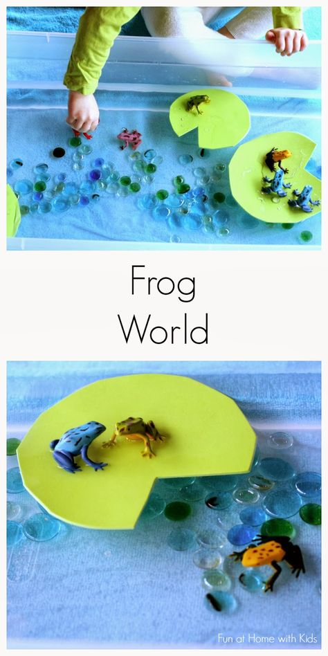 Small Products, Maluchy Montessori, Home With Kids, Frog Theme, Wedding Simple, Sensory Boxes, Spring Preschool, Sensory Table, Invitation To Play