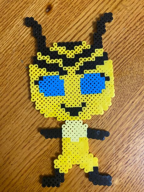 Miraculous Ladybug Perler Beads, Miraculous Ladybug Bracelet Diy, Miraculous Kwami Perler Beads, Perler Ladybug, Beetle Perler Beads, Miraculous Ladybug Alpha Pattern, Catnoir And Ladybug, Perler Bead, Lady Bug