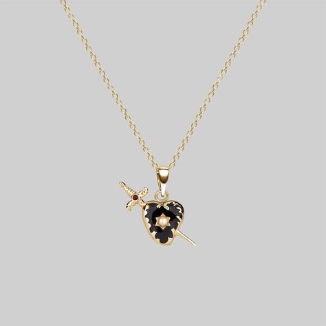 Kay Jewelry, Diamond Cross Pendants, Pierced Jewelry, Delicate Chain, Garnet Gemstone, Jewelry Inspo, Dream Jewelry, Black Heart, Pretty Jewellery