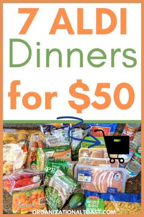 Aldi Dinners, Budget Meal Planning Families, Cheap Meal Plans, Frugal Meal Planning, Aldi Meal Plan, Cheap Family Meals, Aldi Recipes, Meal Planning Menus, Easy Cheap Dinners