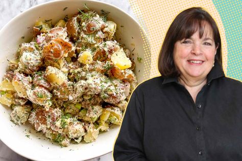 No summer gathering is complete without potato salad, and Ina Garten's recipe is an old-fashioned classic. I make it every summer on repeat. Ina Garten Potato Salad, Old Fashioned Potato Salad, Veggie Side Dish Recipes, Fresh Corn Salad, Best Mashed Potatoes, Summer Side Dish, Ina Garten Recipes, Best Pasta Salad, Potato Recipes Side Dishes