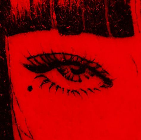 Red Junji Ito, Red Tomie Pfp, Dark Red Widgets Long, Red Emo Pfp, Dark Red Aesthetic Pfp, Dark Red Pfp, Black And Red Pfp, Red Y2k, Dark Red Wallpaper