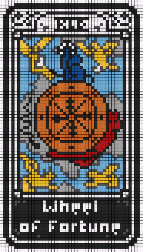 Tarot Card Perler Bead, Alpha Patterns Tarot Cards, Tarot Card Cross Stitch Pattern Free, Tarot Card Tapestry Crochet, Tarot Cards Pixel Art, Tarot Crochet Pattern, Alpha Patterns Tarot, Tarot Cross Stitch Patterns, Tarot Alpha Pattern