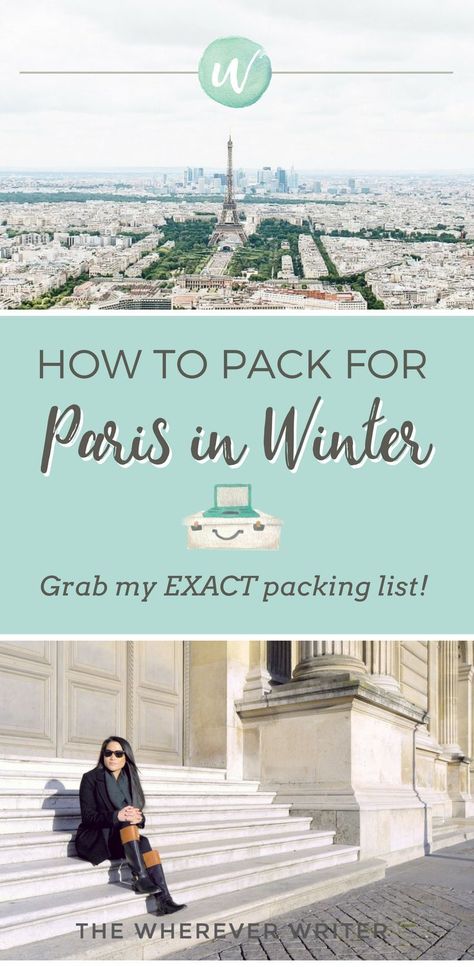 Paris Packing List Winter, Packing List Winter, Paris In The Winter, Paris In Winter, Paris Packing List, Paris In December, Paris Packing, What To Wear In Paris, Europe Holiday