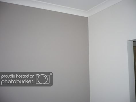 Polished Pebble Dulux Paint Living Room, Polished Pebble Dulux Paint Bedroom, Dulux Paint Colours Grey Exterior, Dulux Grey Pebble, Dulux Shale Grey Exterior, Grey Painted Rooms, Dulux Grey, Chic Shadow, Californian Bungalow