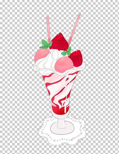 Strawberry Milkshake Drawing, Parfait Drawing, Milkshake Cartoon, Fruit Ice Cream Cones, Milkshake Drawing, Juice Drawing, Ice Cream Milkshake, Cartoon Strawberry, Fruit Ice Cream