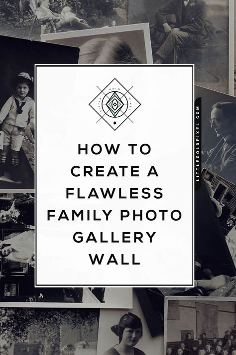 Family Photo Gallery Wall in 5 Easy Steps • Little Gold Pixel Gallery Wall Rules, Wedding Picture Walls, Family Photo Gallery, Family Wedding Pictures, Gold Frame Gallery Wall, Family Photo Gallery Wall, Retro Style Living Room, Photo Gallery Wall, Picture Gallery Wall