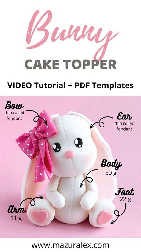 Looking to improve your baking skills and create stunning cakes for any occasion? Look no further than my pastry training program! With over 70 VIDEO Lessons you'll learn the techniques you need to create customized caketoppers for any special event. My program will guide you through the process step-by-step. But that's not all! My course also includes templates to help you maintain the correct proportions and shapes of each figure. Fondant Monkey, Bunny Cake Topper, Stunning Cakes, Cake Decorating Courses, Fondant Figures Tutorial, Bear Cake Topper, Cake Templates, Fondant Cake Topper, Fondant Animals