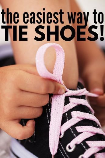 Tie Shoes Kids, Shoe Tying Trick, Tying Shoes For Kids Teaching, Fun Fine Motor Activities, Learn To Tie Shoes, How To Tie Shoes, How To Teach Kids, Confidence Kids, Smart Parenting