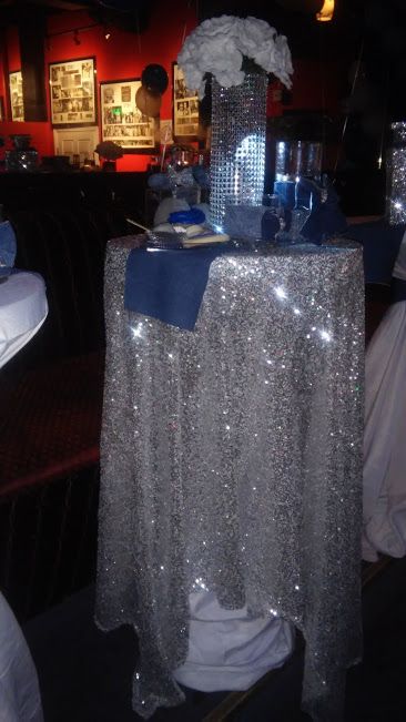 denim and diamonds Jeans And Diamonds Theme, Denim And Diamonds Table Decor, Denim Diamonds Theme Outfit Party, Denim And Diamonds Decor, Denim And White Party Theme, Diamond Centerpiece Ideas, Diamonds Are Forever Theme Party, Diamond Jubilee Theme Party, Denim Centerpiece Ideas