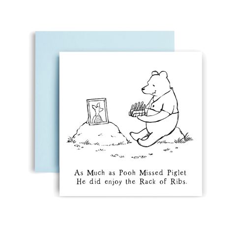 PRICES MAY VARY. Send Laughter and Fun and make it a Happy Birthday with this sarcastic and funny Bear and Pig Smoked BBQ Ribs card. Perfect for this who enjoy starting their special day with a tasty bacon sandwich! Ideal for Birthdays for Boyfriends, Girlfriends, Husbands, Wives, Daughters, Sons and Friends. 350GSM Uncoated Paper: This birthday card for men and women is made with premium quality uncoated paper, with compostable polybag and intense non-fading colors achieved through state of the Birthday Cards For Men Funny, Birthday Card For Dad, Smoked Bbq, Cards For Men, Happy Birthday Cards Handmade, Rack Of Ribs, Pooh And Piglet, Bacon Sandwich, Boyfriends Girlfriends