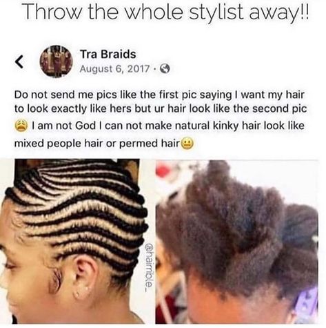 Chantel ✨ on Instagram: “If you can’t do hair.. just say that” Natural Hair Memes, Permed Hair, Black Memes, Goddess Braids Hairstyles, Roblox Funny, Goddess Braids, Cute Cats And Dogs, Really Funny Pictures, Hair Looks