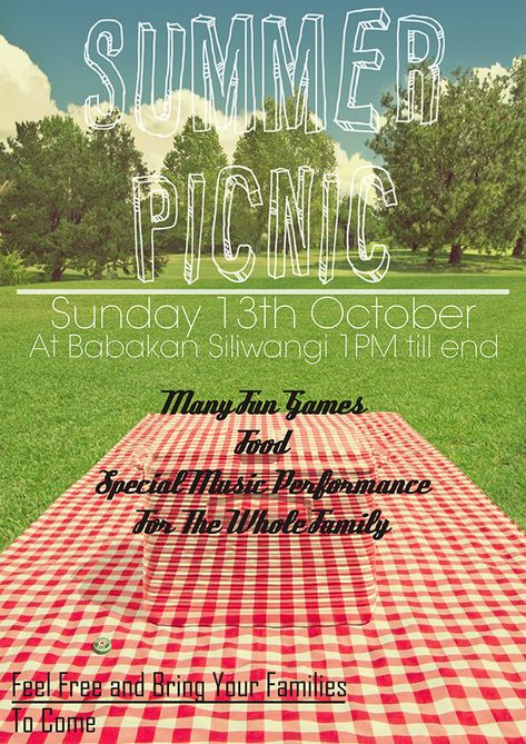 Behance :: Buscar Picnic Poster Design Graphics, Picnic Graphic Design, Picnic Poster Design, Picnic Moodboard, Picnic Graphic, Picnic Invite, Picnic Poster, Picnic Illustration, Picnic Design