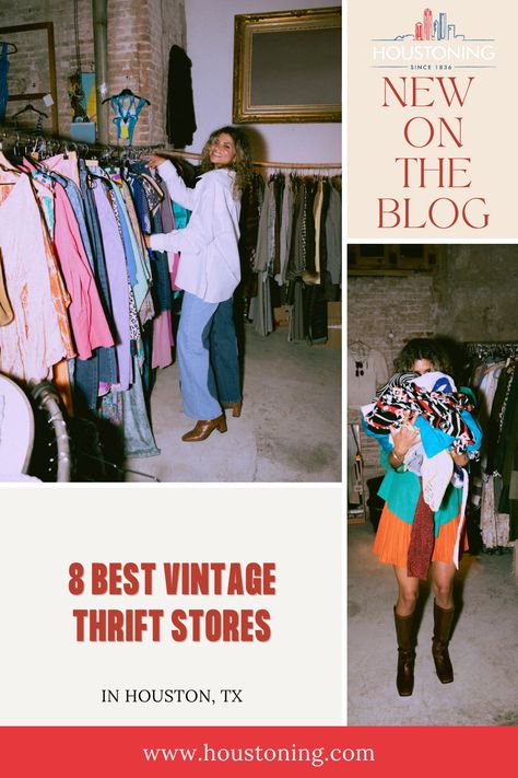 Best vintage thrift stores in Houston Vintage Thrift Stores, Vintage Thrift, Thrift Stores, Plastic Bags, The Rise, Houston Tx, Love A, Plastic Bag, Thrift Store