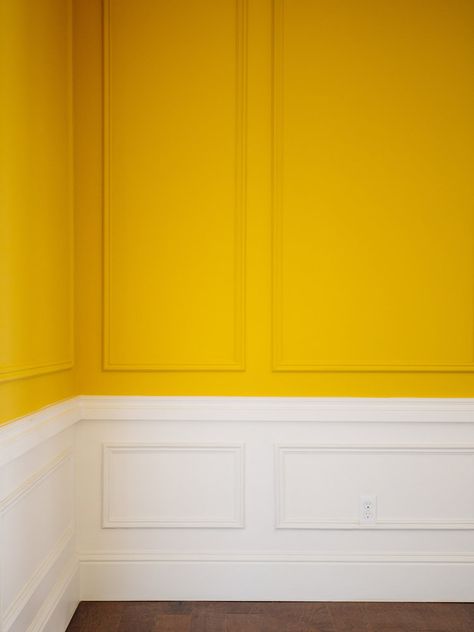 How is the One Room Challenge almost over? We only have one more week before the full reveal! Eek! Thankfully, everything is coming along smoothly in our dining room. This week, it got a beautiful coat of Farrow & Ball (Babouche ) paint and I love it so much! Even the heartmate was surprised by Farrow And Ball Babouche Yellow, Farrow Ball Babouche, Farrow And Ball Babouche, Babouche Farrow And Ball, Farrow And Ball Hallway, Gym Interiors, Yellow Accent Walls, Loft Staircase, Yellow Dining Room