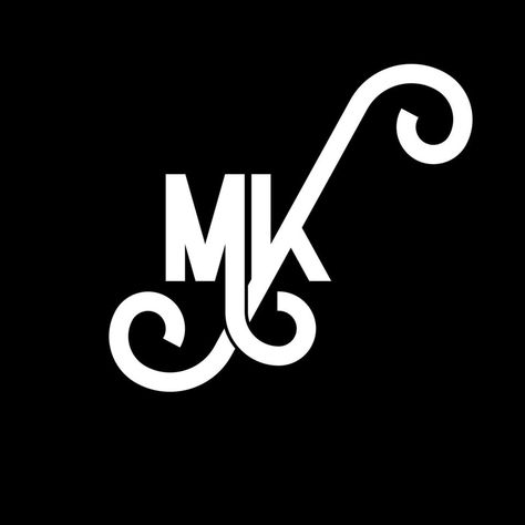 MK Letter Logo Design. Initial letters MK logo icon. Abstract letter MK minimal logo design template. M K letter design vector with black colors. mk logo Mk Logo Fonts, K Letter Design, Font Writing, Logo Mk, Therapy Logo, Ben Ben, Design With Letters, K Letter, Fun Drinking Games