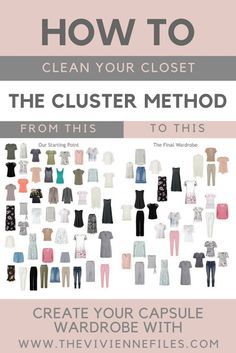 How to Clean Out Your Closet - Use Clusters! Clean Out Your Closet, Project 333, Capsule Wardrobe Women, Capsule Wardrobe Minimalist, The Vivienne Files, Vivienne Files, Fashion Capsule Wardrobe, Power Of Makeup, Build A Wardrobe