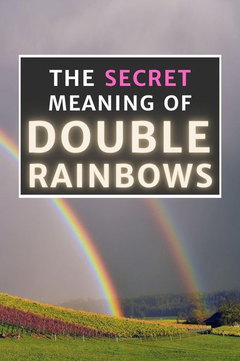 Have you ever seen a double rainbow? Learn the deeper significance and meaning of this spiritual sign. Double Rainbow Meaning, Rainbow Meaning, Double Rainbow, Hidden Messages, Spiritual Protection, Spiritual Meaning, Mind Blowing, Spiritual Awakening, Mind Blown