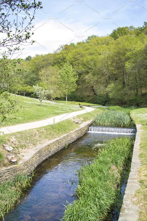 Waterway Landscape Design, River Side Landscape, River Plants, Agro Tourism, Waterfront Design, Urban Regeneration, River Side, Water River, Deep River