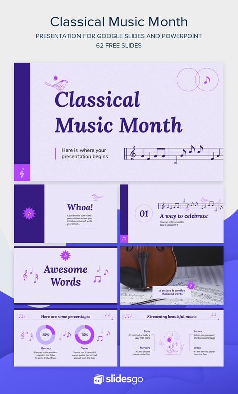 Music Presentation Design, Music Powerpoint Background, Music Presentation, Month Template, Best Presentation Templates, Creative Powerpoint Presentations, Friend Drawings, Ppt Template Design, Minimalist Music