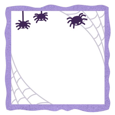 Spider Halloween Border Frame Purple Background Halloween Border, Purple Png, Halloween Borders, Android Codes, Halloween Frames, Spider Halloween, Border Frame, Tree Saw, Heart Tree