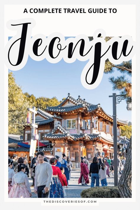 Best things to do in Jeonju, South Korea. Explore with this Jeonju travel guide. #southkorea Jeonju South Korea, Bangkok Nightlife, Seoul Korea Travel, Visit Thailand, Korean Hanbok, Jeonju, Travel Destinations Asia, Soul Searching, Korea Travel