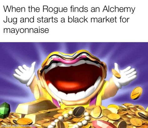 A meme as low effort as the Rogue’s black market money  . . . #dnd #rpg #tabletop #geek #miniatures #dungeonsanddragons #tabletoprpg #boardgames #dnd5e #criticalrole #DM #pathfinder #dungeons #dragons #paintingminis #paintingminiatures #roleplay #roleplaying #tabletoproleplaying Dnd Rogue, Dnd Memes, Dnd Stuff, Bad Memes, A Meme, Dungeons Dragons, Sketchbook Art, Tabletop Rpg, Critical Role