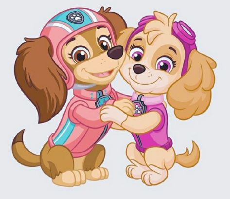 Bff Forever, Paw Patrol Christmas, Paw Patrol Cartoon, Everest Paw Patrol, Skye Paw, Two Wolves, Oliver And Company, Wolf Drawing, Kids Play