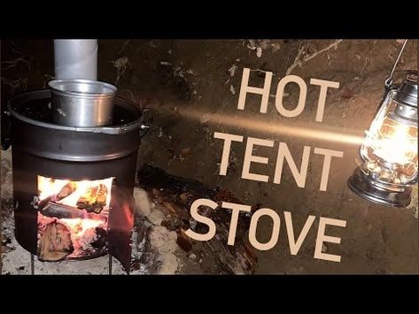 (36) Easy diy hot tent stove - YouTube Hot Tent, Off Grid Survival, Steel Bucket, Diy Tent, Tent Stove, Diy Camping, Camping Stove, Stove, Tent