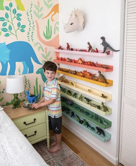 Big Boy Bedrooms, Dinosaur Room, Beach Bungalow, Kids Bedroom Inspiration, Toddler Boys Room, Boy’s Room, Rainbow Room, Toddler Rooms, Toddler Bedrooms